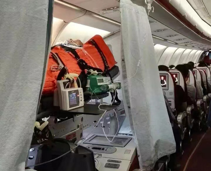 西林县跨国医疗包机、航空担架